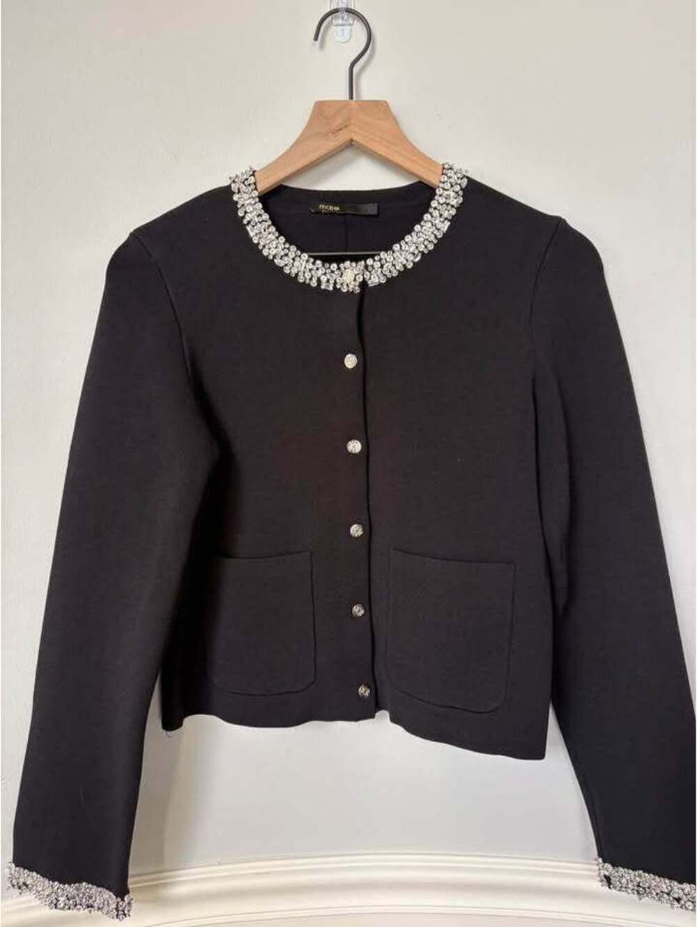 Maje Jeweled Cardigan